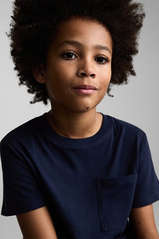 T-shirt poche plaquée - Blanc