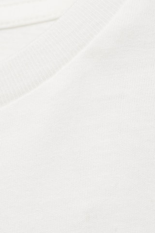 T-shirt message relief - Blanc cassé