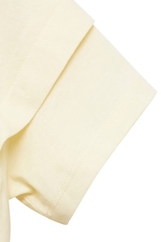 T-shirt coton détail noeud - Blanc cassé