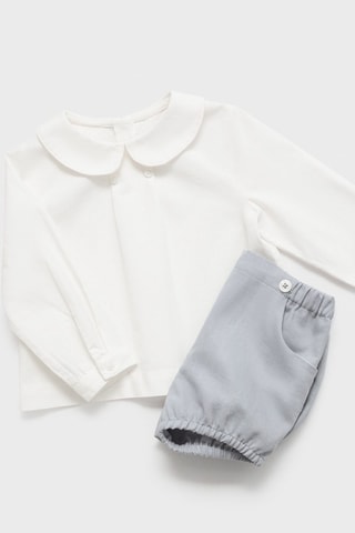 Blouse col Claudine - Blanc cassé