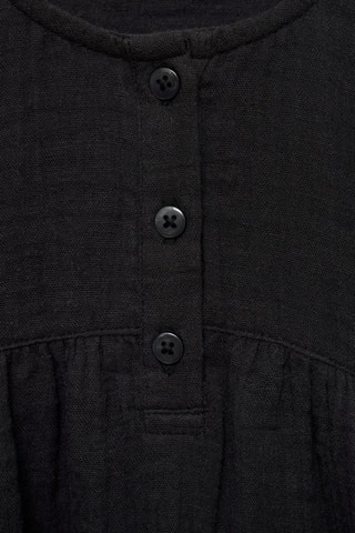 Blouse coton tissu plissé - Anthracite