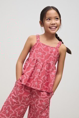 Blouse en imprimé floral - Rouge