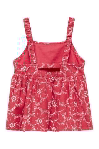 Blouse en imprimé floral - Rouge