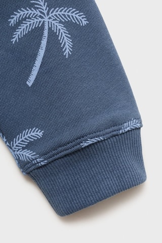 Sweat-shirt imprimé palmiers - Bleu