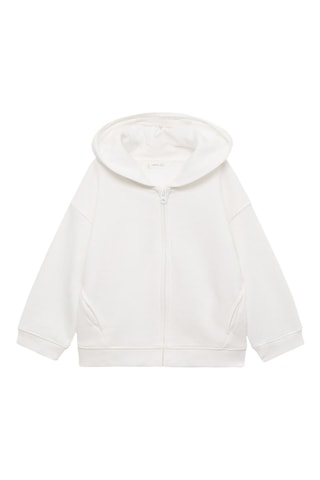 Sweat-shirt capuche oreilles - Blanc cassé
