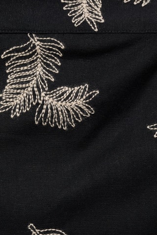 Short lin brodé - Noir