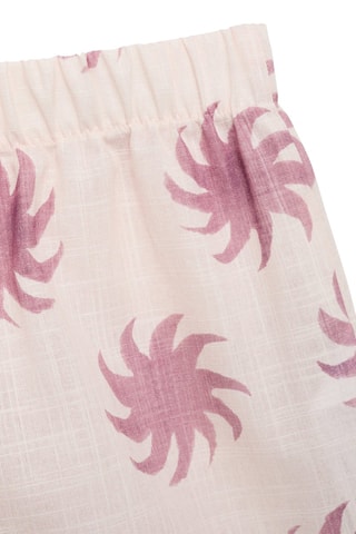 Short coton imprimé - Rose