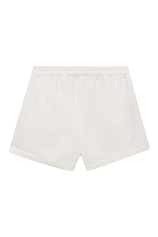 Short taille élastique - Blanc