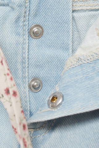 Short en jean ceinture - Bleu clair