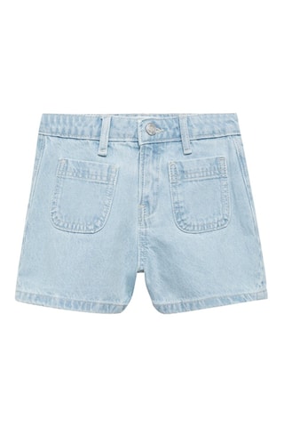 Short denim poches - Bleu clair