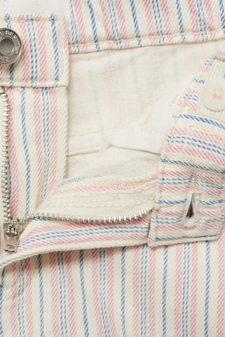 Short en jean rayures - Beige