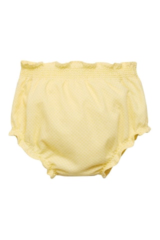 Short coton imprimé - Jaune