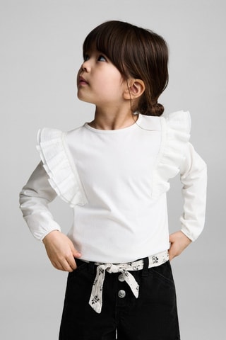 Short en jean ceinture - Noir