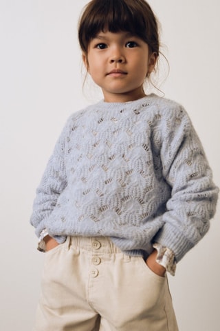 Short velours milleraies boutons - Écru