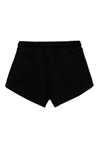 Short coton taille élastique - Blanc cassé