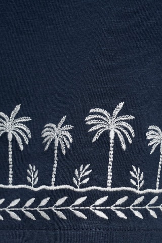 Shorts détail brodé - Bleu marine