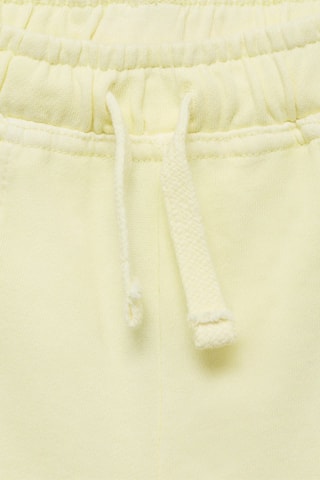 Short coton taille élastique - Jaune