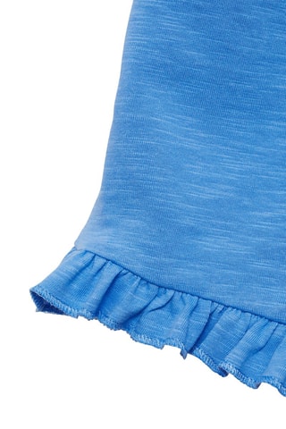 Short taille élastique - Bleu