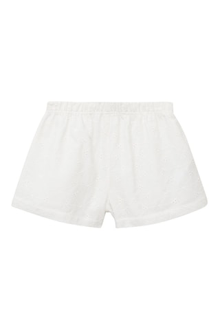 Short taille élastique - Blanc