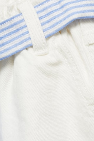 Short en jean noeud - Blanc