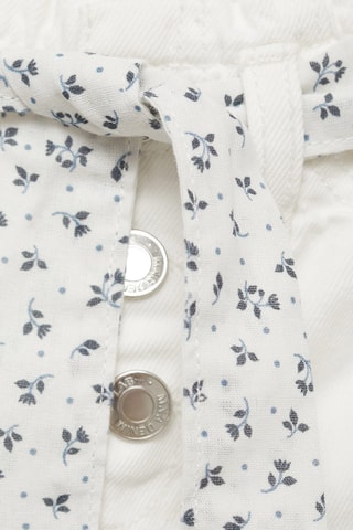 Short en jean ceinture - Blanc