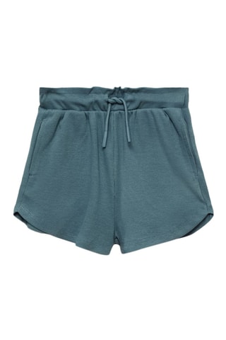 Short taille élastique - Bleu pétrole