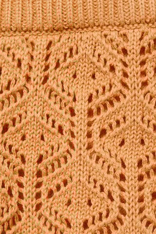 Short maille ajourée - Orange pastel