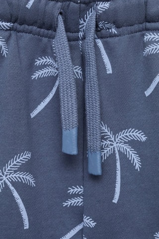 Bermuda coton imprimé - Bleu