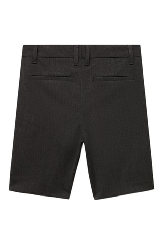 Bermuda tailleur taille haute - Gris foncé