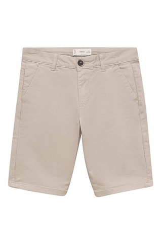 Bermuda style chino en coton - Gris