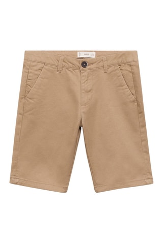 Bermuda style chino en coton - Beige