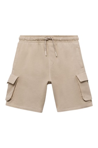 Bermuda cargo cordon - Beige