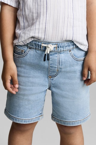 Bermuda denim cordon - Bleu