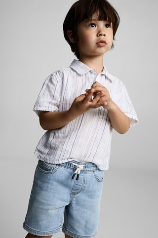 Bermuda denim cordon - Bleu