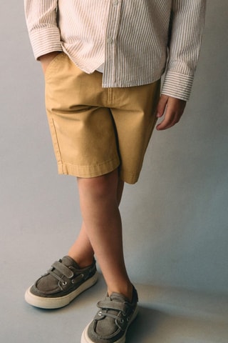 Bermuda coton - Moutarde