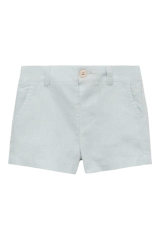 Bermuda lin - Bleu clair