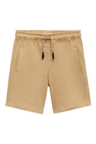 Bermuda coton cordon - Beige