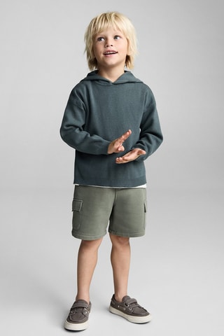 Bermuda coton cargo - Kaki