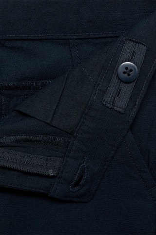 Bermuda chino lin - Bleu marine