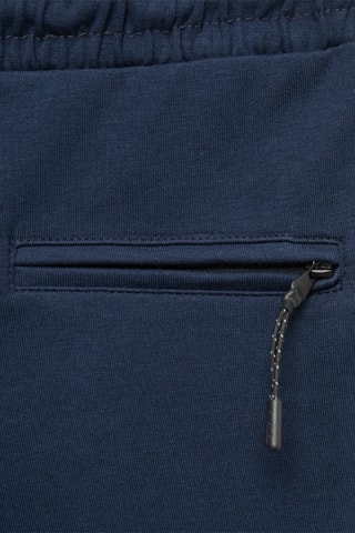 Bermuda coton cordon - Bleu marine