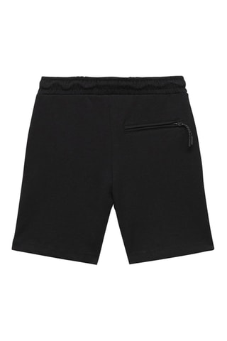 Bermuda coton cordon - Noir