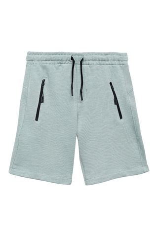 Bermuda poches contrastantes - Gris clair