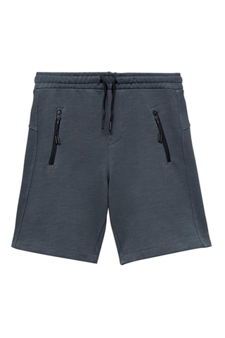 Bermuda poches contrastantes - Gris foncé