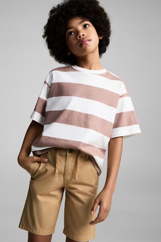 Bermuda taille élastique - Moutarde