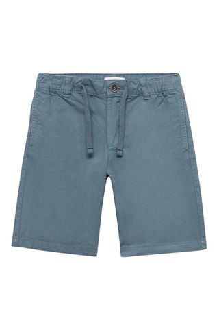 Bermuda taille élastique - Bleu