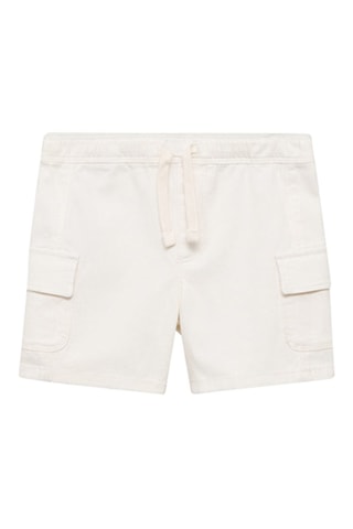 Bermuda cargo cordon - Blanc