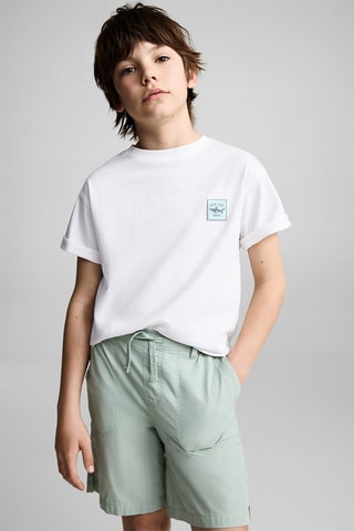 Bermuda taille élastique - Vert