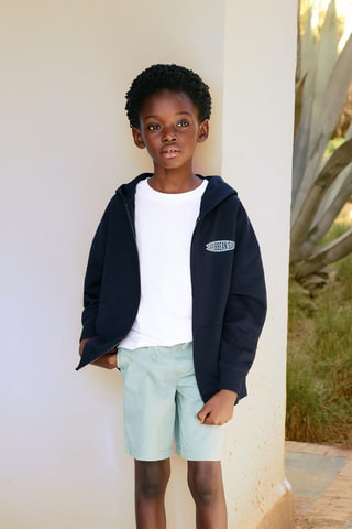 Bermuda taille élastique - Vert