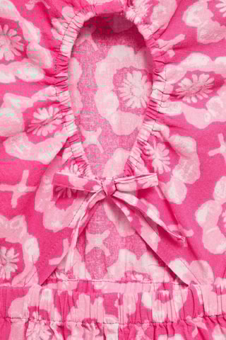 Combinaison imprimée lin - Rose