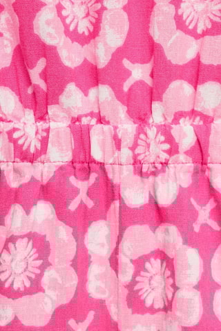 Combinaison imprimée lin - Rose